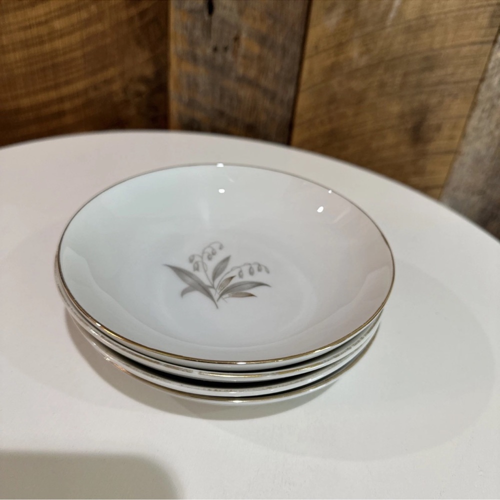 Vintage 1961 Kaysons Fine China Golden Rhapsody Japan Dessert Bowl Set of 4